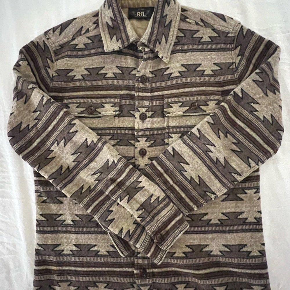 RRL whool cashmere Aztec Patterned Shirt sweater